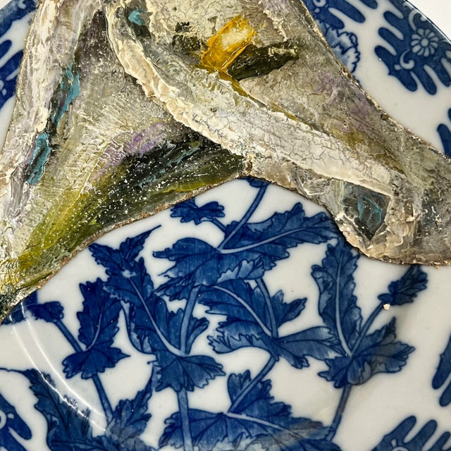 2020s Unique Painted Ceramic Plate Artwork by Amsterdam Based Artists 'Studio De Simone Wayland' For Sale - Image 5 of 5