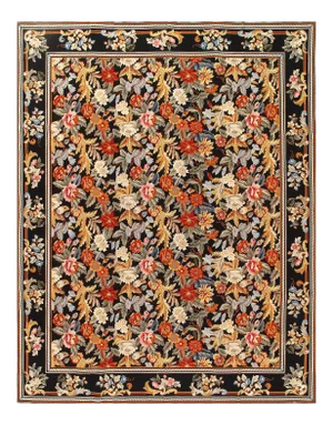 Multi Color Fine Hand Knotted Abusson Rug 8' X 10'