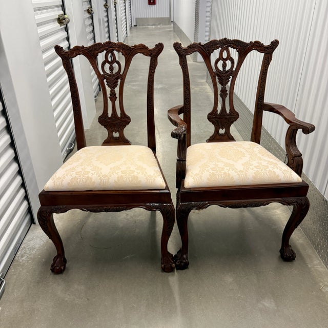 Set of 10 Ball and Claw Chippendale Dining Chairs Based on others we have sold, we believe these are unmarked Maitland...