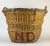 Wood Overscale French Wicker Basket With Handles For Sale - Image 7 of 13