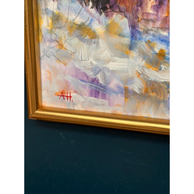 Alex Hansen, Snow‑Covered Coastline, 1950s, Oil on Canvas, Framed For Sale - Image 8 of 10