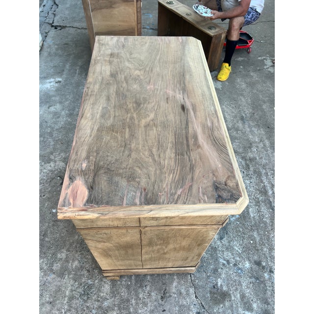 Mid 19th Century French 19th Century Louis Philippe Bleached Burl Walnut Commode For Sale - Image 5 of 12