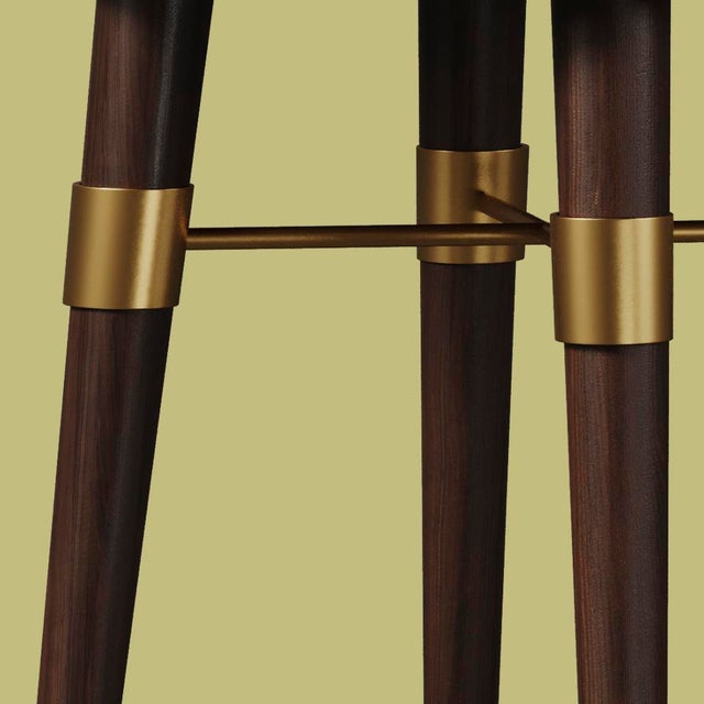 Brown Louis Bar Stool by Ottiu For Sale - Image 8 of 12