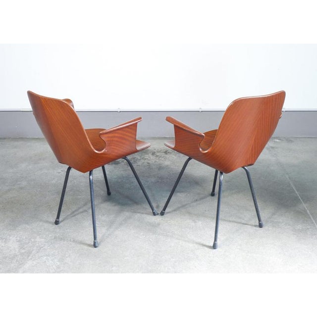 Wood Medea Chairs by V. Nobili for Tagliabue, Set of 2 For Sale - Image 7 of 18