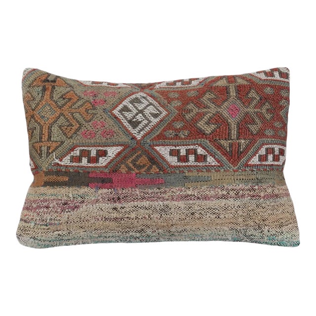 Embroidered Kilim Pillow Cover For Sale
