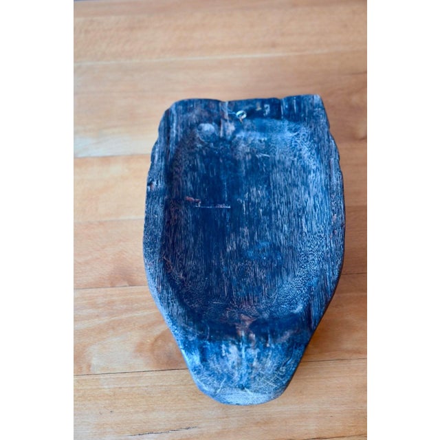 Primitive African Mask in Wood, 1960s For Sale - Image 6 of 7