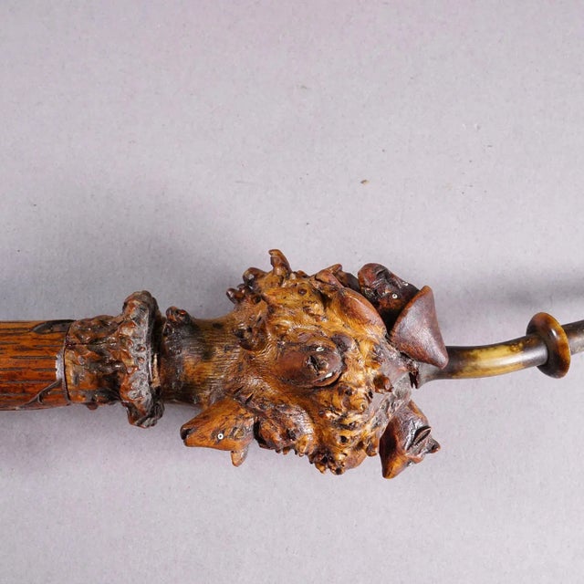 Carved Black Forest Tobacco Pipe, Germany Ca. 1900 For Sale - Image 4 of 9