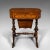 1900s Antique Victorian English Walnut Ladies Work Table For Sale - Image 4 of 13