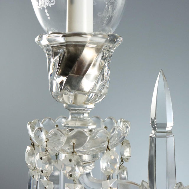 Bohemian Crystal Table Lamp For Sale - Image 5 of 8