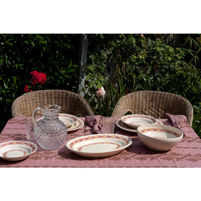 English Sharland England Heather Large Bowl, Pink For Sale - Image 3 of 5