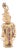 Mid 20th Century Pearl Sapphire & Ruby 14k Yellow Gold Movable Clown Charm Pendant For Sale