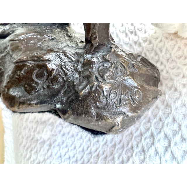 Tom Corbin Signed Limited Edition Bronze Female Torso Sculpture, 36/40 For Sale - Image 10 of 12