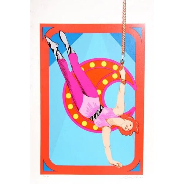 Contemporary 1981 Bob Pardo Trapeze Print For Sale - Image 3 of 3