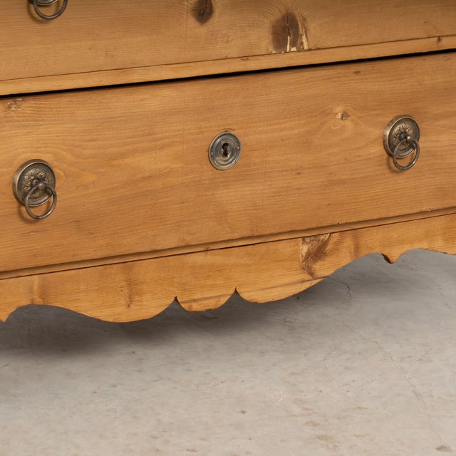 Late 19th Century Hungarian Large Pine Chest of Three Drawers For Sale - Image 14 of 17