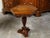 English English 19th Century Walnut Pedestal Side Table with Carved Grapes and Dolphins For Sale - Image 3 of 10