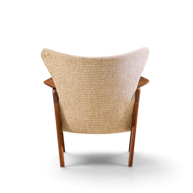Adrian Pearsall for Craft Associates 2291-C Mid Century Walnut Lounge Chairs - Pair For Sale - Image 9 of 12