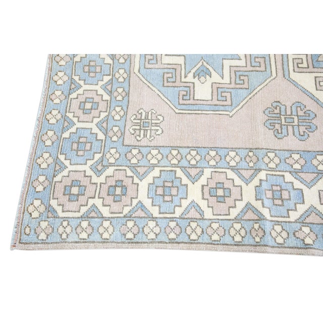 Vintage Turkish Oushak Rug 5'10" x 7'9" For Sale In Houston - Image 6 of 10