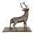 Antoine-Louis Barye Style French Art Deco Bronze Over Copper "Listening Stag" Sculpture For Sale