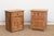 Indian Set of 2, Haveli Lotus Flower Bedside Cabinets For Sale - Image 3 of 9