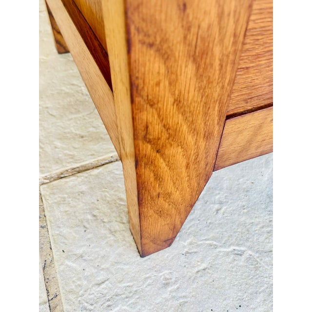 Vintage Oak Buffet with Drawers, 1950s For Sale - Image 15 of 18