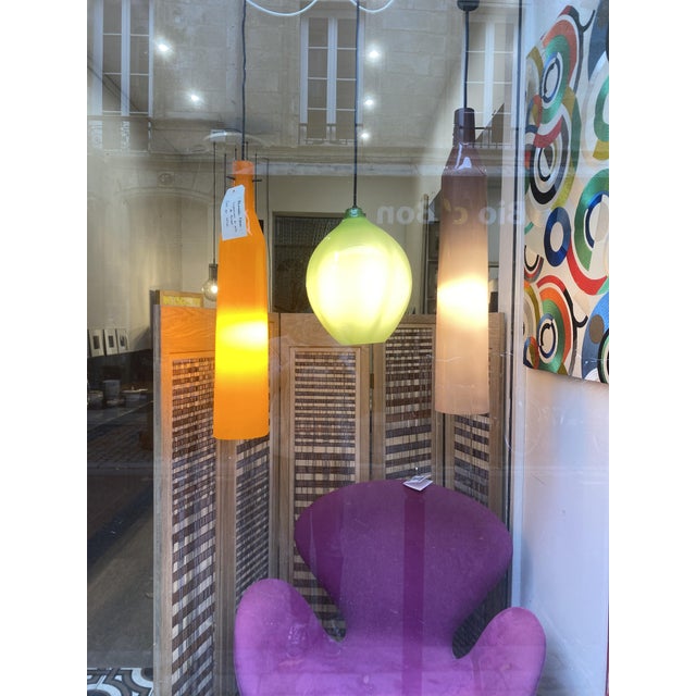 Murano Glass Suspension Lamps by Alessandro Pianon for Vistosi, 1960, Italy, Set of 3 For Sale - Image 6 of 10