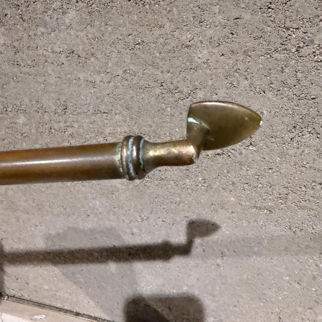 Antique Brass Victorian Fire Poker Tool For Sale - Image 10 of 11