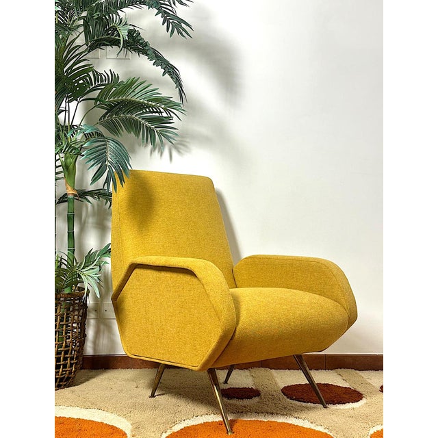 Marco Zanuso Vintage Armchair by Marco Zanuso, Italy, 1960s For Sale - Image 4 of 13