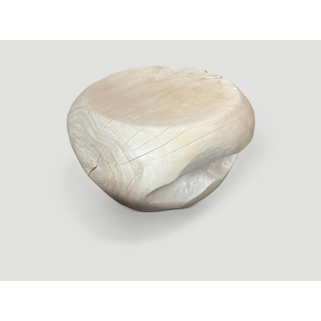 Contemporary Andrianna Shamaris Sculptural Bleached Coffee Table or Side Table For Sale - Image 3 of 18
