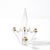 Mid-Century Modern Mid-Century Crystal & Brass Amorphic 4 Arm Candelabra Signed Schneider For Sale - Image 3 of 9