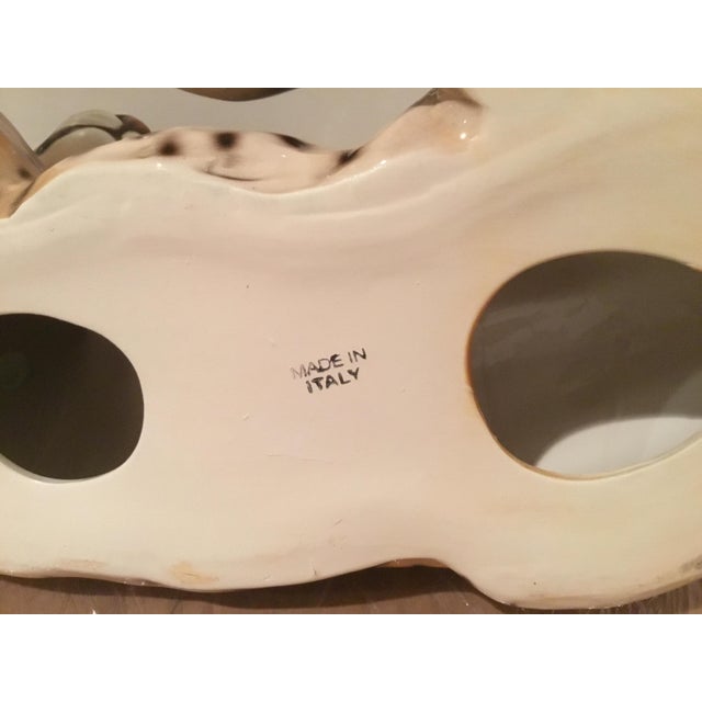 Rare Vintage Italian Ceramic Cheetah Family – Complete Set of Three – Mid-Century Modern / Hollywood Regency – Made in Italy For Sale In Washington DC - Image 6 of 10