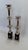 Pair of Global Views Polished Nickel Sculptural Candlesticks, 24.5” & 18.5” For Sale In Las Vegas - Image 6 of 11