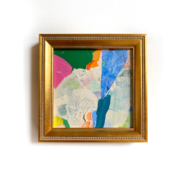 2020s "Shifting Lenses" Pair of Framed Mini Paintings by Jessalin Beutler For Sale - Image 5 of 5