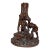 Antique German Black Forest Wood Gnome Sculpture Statue Candle Holder Figure For Sale