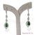 Zambian Emerald and Natural Diamond Earrings - Metal Type: 18K (750) White Gold - Total Item Weight: 7.49 Grams - 1: -...