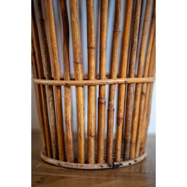 Light-Finish Rush Umbrella Stand, Italy, 1970 For Sale - Image 4 of 10