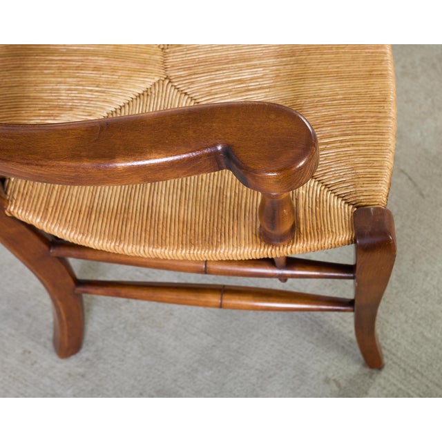 Wood Set of Ten Country French Provincial Fruitwood Dining Chairs For Sale - Image 7 of 18