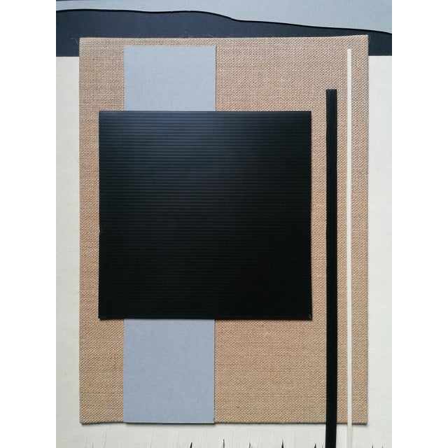 Black Stefano Mazzolini, SCQN, Collage on Paper For Sale - Image 8 of 10
