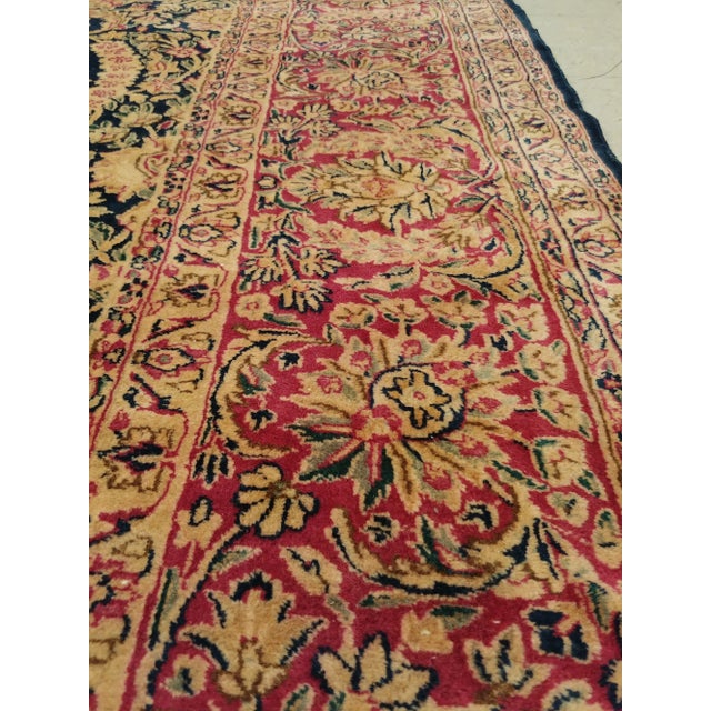 Early 20th Century Antique Kerman Persian Handmade Rug-11′5″ × 16′2″ For Sale - Image 9 of 13
