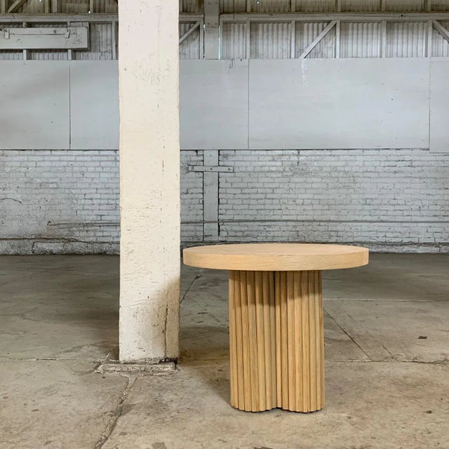 Four Curves Side table reeded edition -made to order For Sale - Image 9 of 12