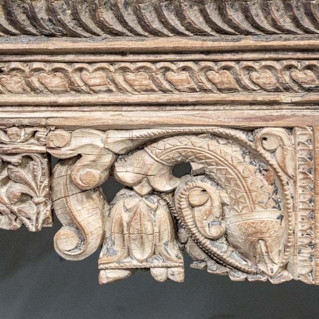 Indian Console Table From Antique Architectural Remnants For Sale In Denver - Image 6 of 11