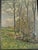 Blue Heinrich Pforr, Spring Trail: Footpath from Lautenbach to Uengsterode, Oil Painting on Canvas, Framed For Sale - Image 8 of 13
