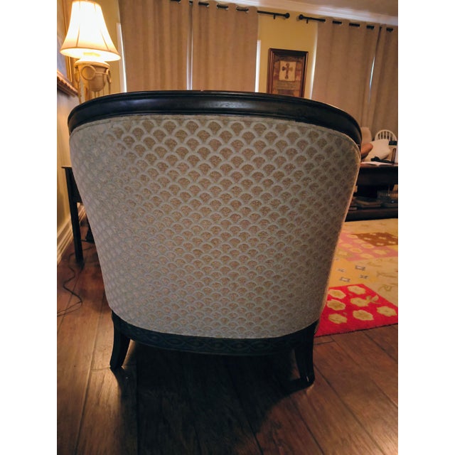 Add timeless elegance and sophisticated texture to your space with this vintage French Neoclassical-style tub/barrel...