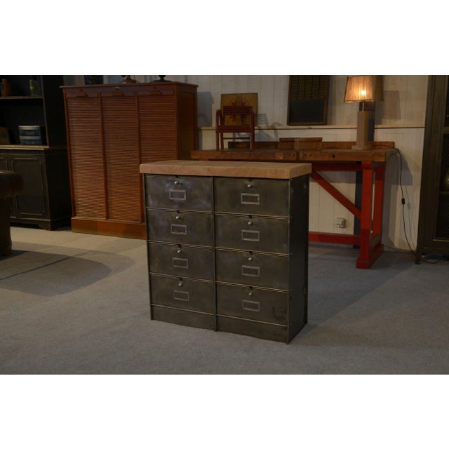 Brown Flap Cabinet from Roneo, 1950s For Sale - Image 8 of 13