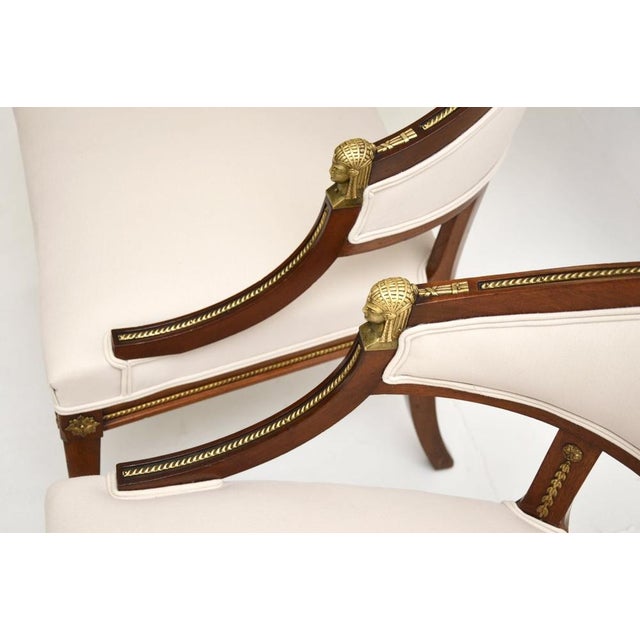 Antique Swedish Neoclassical Armchairs, 1900s, Set of 2 For Sale - Image 6 of 11