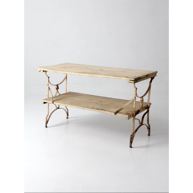 Antique French Garden Two Tier Console Table For Sale - Image 17 of 18