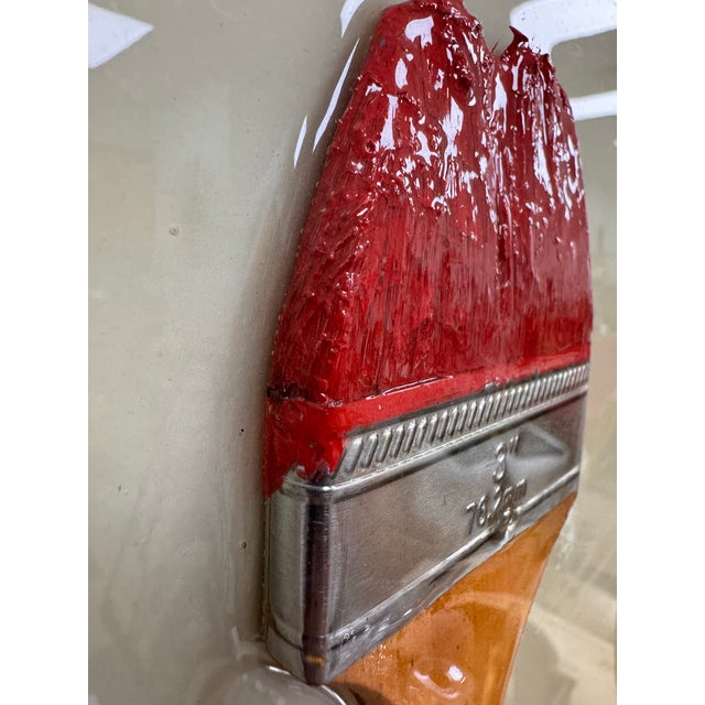Andy Anh Ha 3d Paintbrush High-Gloss Wood Panel For Sale - Image 11 of 12