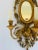 Italian Gold Carved Wood and Mirror Wall Sconces Pair For Sale - Image 4 of 9