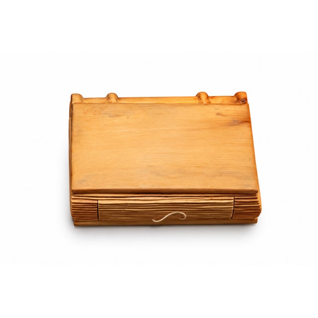 Italian Livio De Marchi Italian Hand-Carved Wooden Book Sculptures With Drawers – Set of 3 For Sale - Image 3 of 8