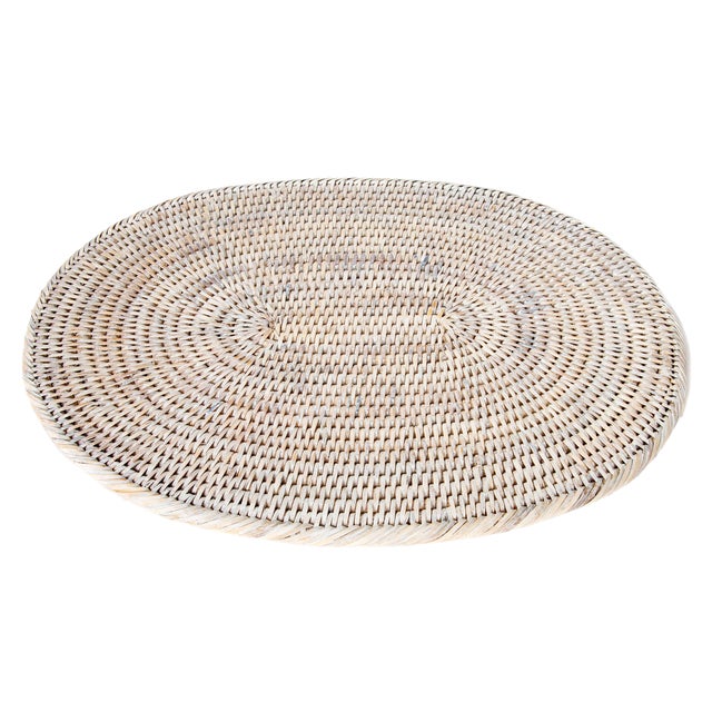 Artifacts Rattan Oval Placemat For Sale