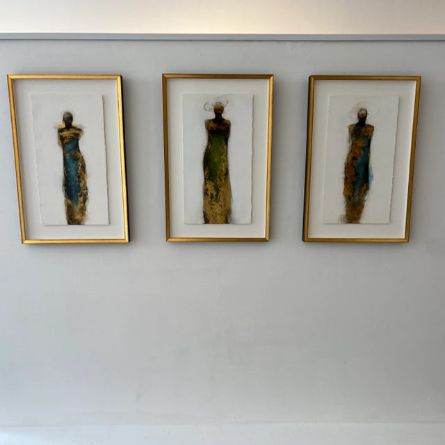 Silhouette Series Abstract Framed Figurative Painting by Tracy Sharp For Sale - Image 12 of 12